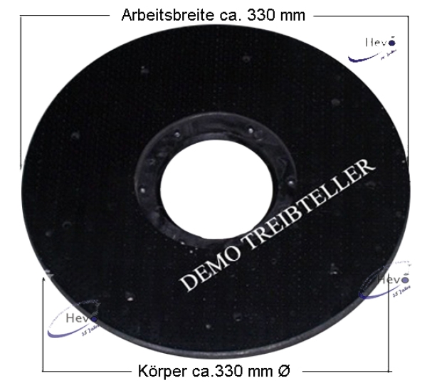 Dom - Treibteller Igelbelag mit CL blau - 330 mm Ø