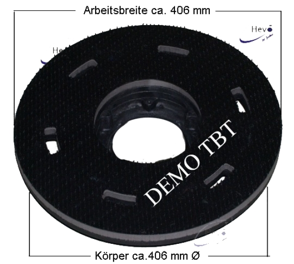 HS - Dom - Treibteller Igelbelag m. CL gelb - 406 mm Ø