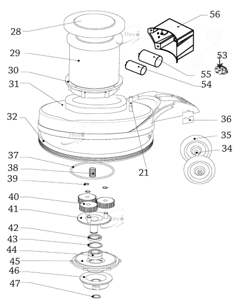 Nr. 42 Gear box oil seal Hevo-Pro-Line® A 16