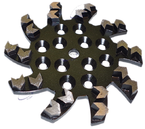 Diamond star arrow disc 250 mm Ø - grain 6 - grain 100