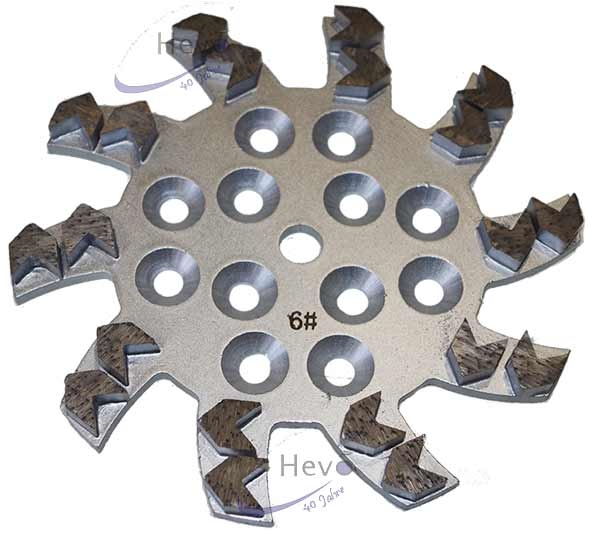 Diamant Stern Pfeilscheibe 250 mm Ø - Korn 6 - Korn 100