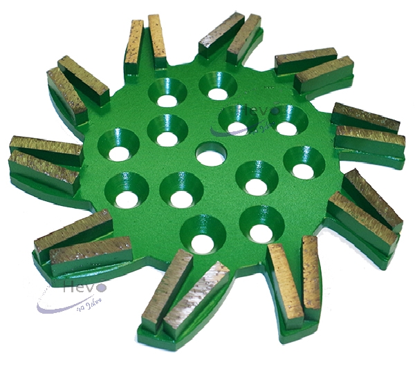 Diamond star wheel 250 mm Ø - grain 6 - grain 200