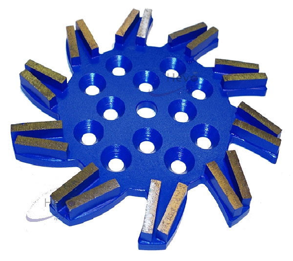 Diamond star wheel 250 mm Ø - grain 6 - grain 200