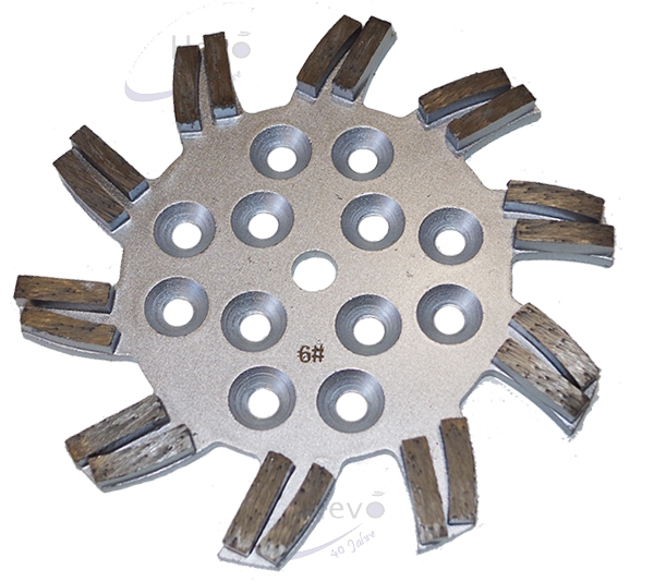 Diamant-Sternscheibe 250 mm - Korn 6 - Korn 200