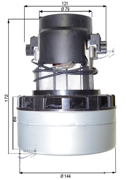 Vacuum motor Wetrok Duovac 50