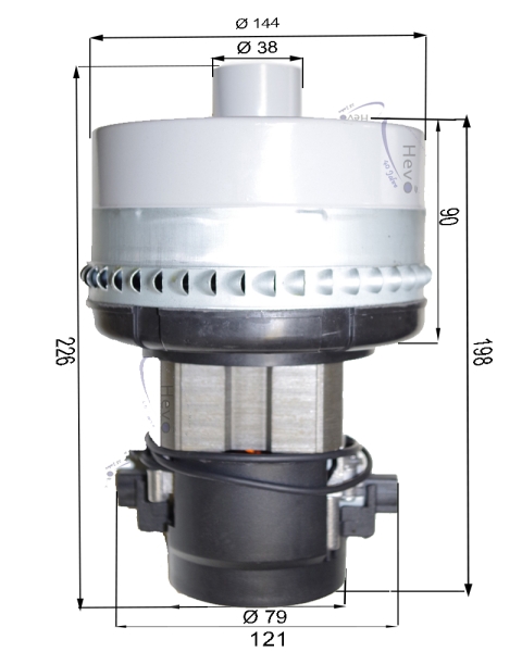 Vacuum motor for Cleanfix RA 500 Sauber