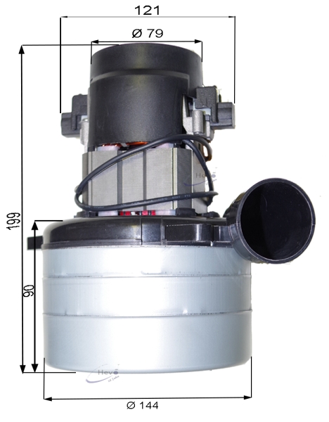 Vacuum motor for LavorPro Comfort S-R 90
