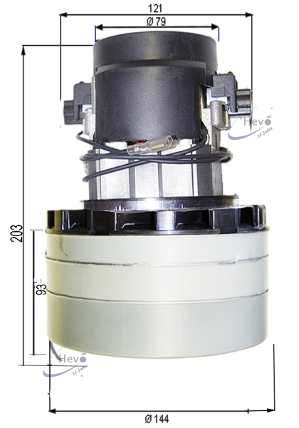 Vacuum motor for Portotenica Lavamatic 100 BT 85