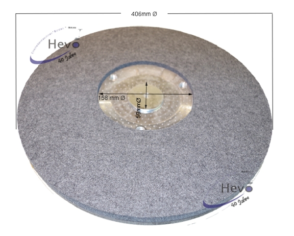 Dom - Schleifteller Filzbelag - 406 mm Ø
