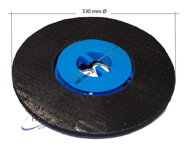 Pad holder with CL- 330 mm Ø