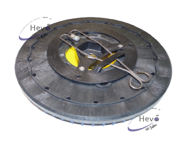 Borsten-Treibteller mit CL gelb - 505 mm Ø