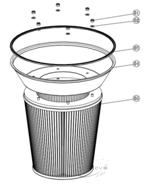 Nr. 5 Filter HevoVac S 302 - S 303