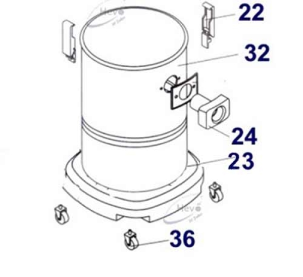 Nr. 24 Tank connection incl. seal Hevo-Pro-Line® CB 300