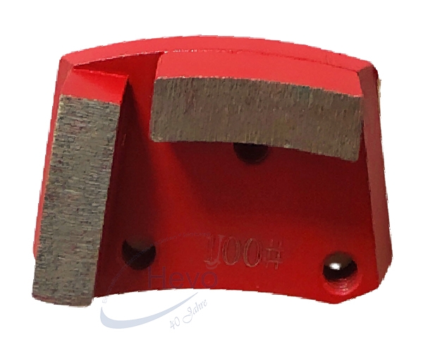 Metal diamond abrasive segment 3 holes M8 - Grain 6 - 100 PCD