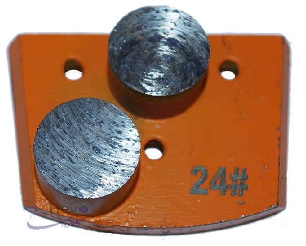 Metal diamond abrasive segment 3 holes M6 - Grain 16 - Grain 100