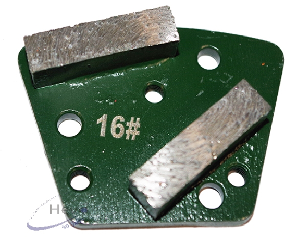 Metal diamond abrasive segment 6 holes M 6 - Grain 16 - Grain 100