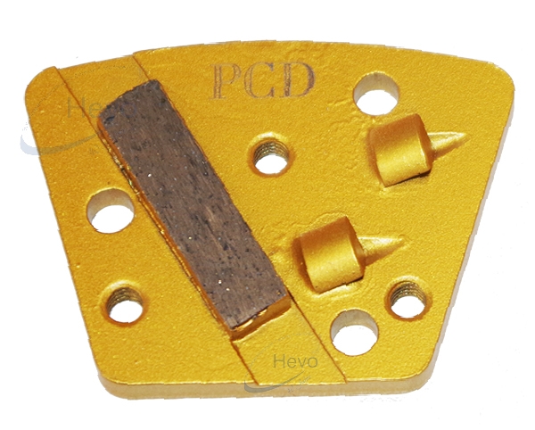 Metal diamond abrasive segment 3 holes M6 - Grain 16 - Grain 100