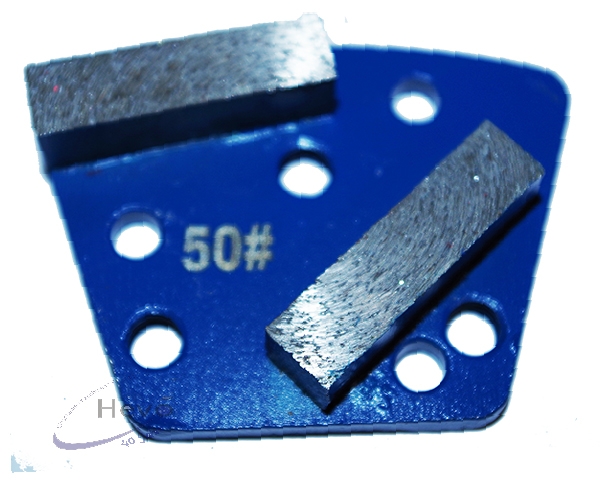Metal diamond abrasive segment 6 holes M 8 - Grain 16 - Grain 100