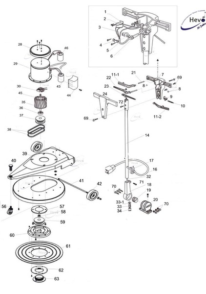 B für Nilfisk-ALTO Attix 4 Hevo-Pro-Line® Angebot Saugturbine z