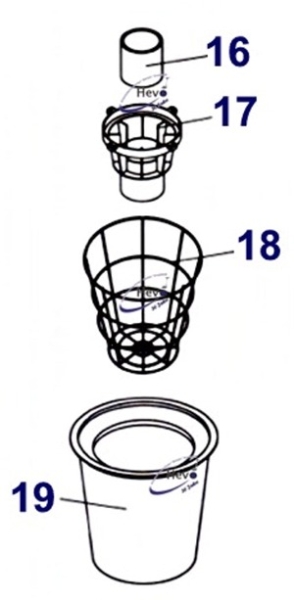 Nr. 19 Filtertuch mit Haltering Hevo-Pro-Line® CB 60-2K