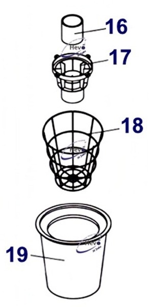 Nr. 19 Filter cloth with retaining ring Hevo-Pro-Line® CB 85-3K