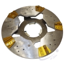 Edelstahl Messer Schabscheibe - 406 mm Ø - links + rechts