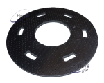 Hedgehog pad 406 x 160 mm diameter with foam rubber - incl. 6 x Long hole