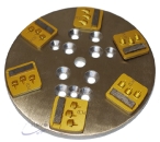 Quick Change steel disc with 6 segments PCD